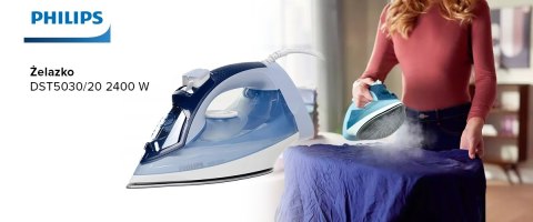 Żelazko Parowe Philips Dst5030/20 2400W, Steamglide Plus, Blokada Kapania