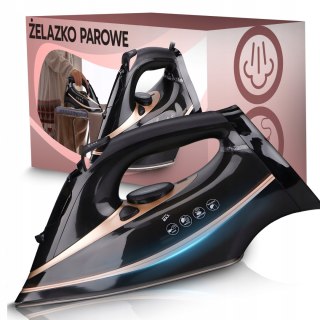 Żelazko Parowe Retoo 2600W 8W1 Ceramiczna, Anti-Calc, Anti-Drip, Soft-Grip
