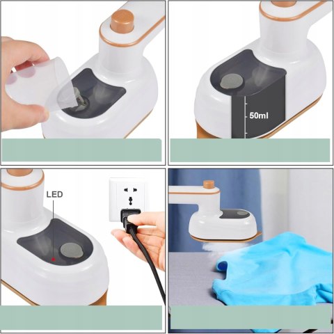 Mini Żelazko Turystyczne Składane 100V-240V Parowe, Ergonomiczne I Mobilne