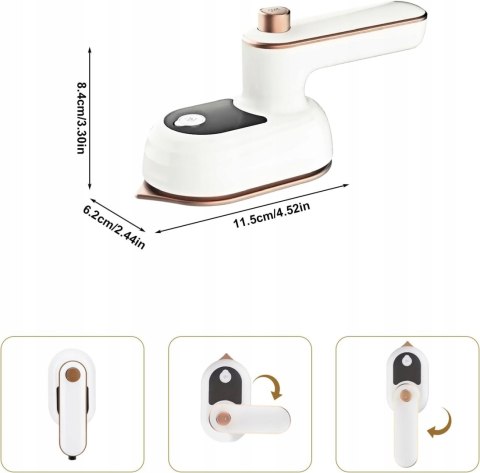 Mini Żelazko Turystyczne Składane 100V-240V Parowe, Ergonomiczne I Mobilne