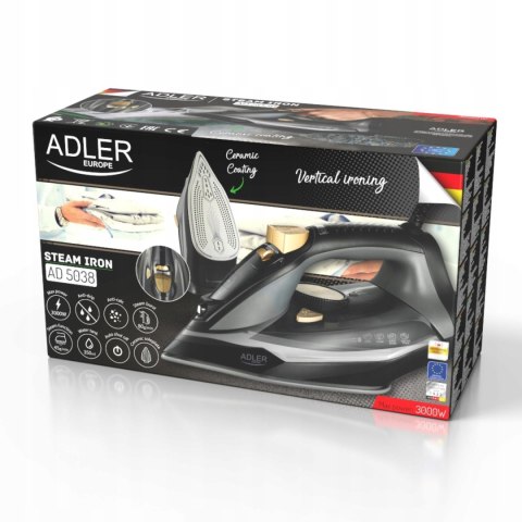 Top Żelazko Parowe 3000W Auto-Off, Anti-Drip, W Pionie, Ceramiczna Stopa