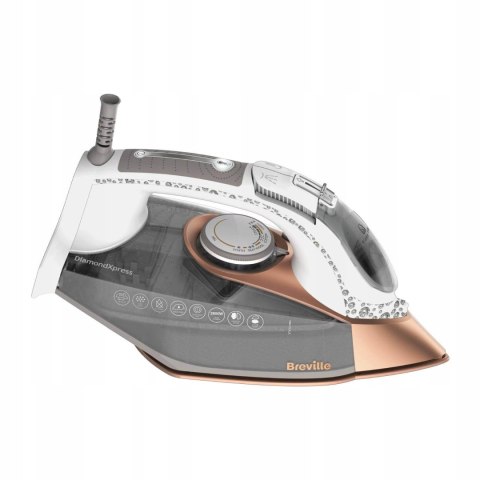 Żelazko Breville Vin420x 2800W, Diamentowo Ceramiczna Stopa, 180G/Min Pary