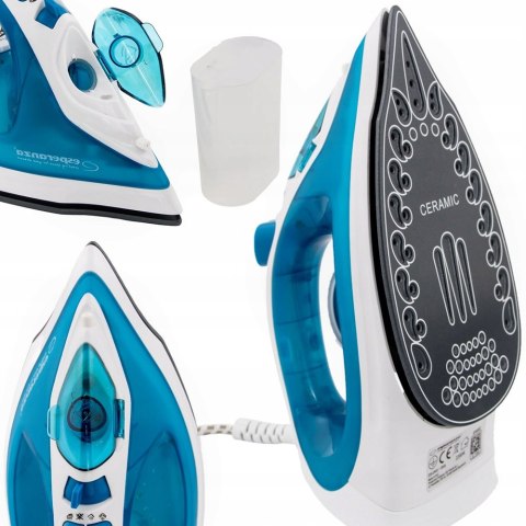 Żelazko Parowe 2200W Ceramiczne - 4 Funkcji, Samoczyszczące, Wyrzut Pary