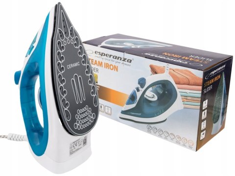 Żelazko Parowe 2200W Ceramiczne - 4 Funkcji, Samoczyszczące, Wyrzut Pary