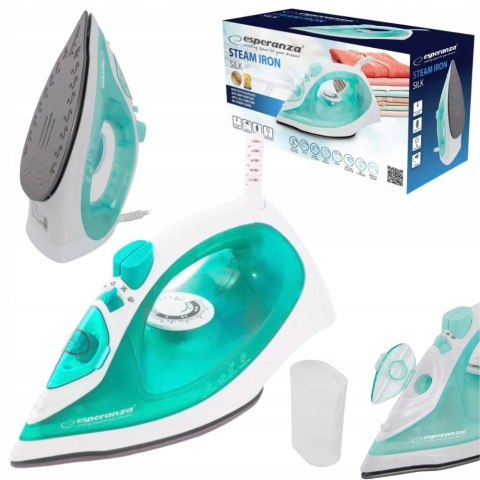 Żelazko Parowe 2200W Esperanza Silk Ceramiczne, Nieprzywierające, Anti-Drip