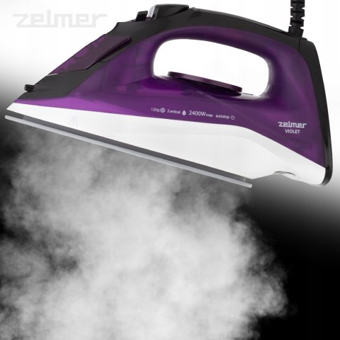 Żelazko Parowe 2400W Ceramiczne Z Auto Off, Samoczyszczące, Wyrzut Pionowy