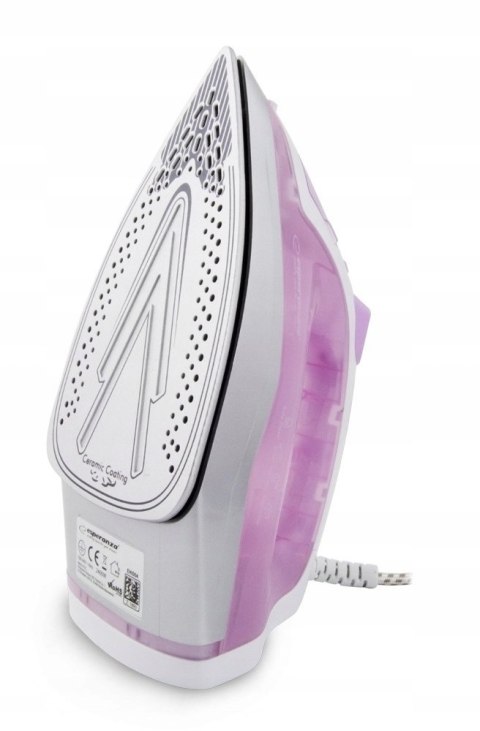 Żelazko Parowe Esperanza 2400W Ceramiczna Stopa Silny Wyrzut Pary Anti-Drip