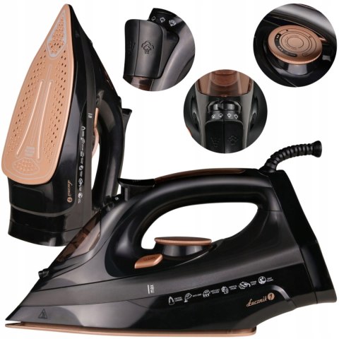 Żelazko Parowe Łucznik Si-920 2200W Nano-Ceramiczna, Anty-Drip 160G/Min
