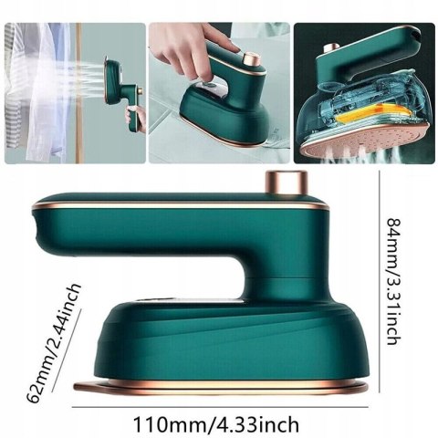 Żelazko Parowe Mini 33W Podróżne Do Odzieży Z Titanową Płytą 50Ml Pojemność