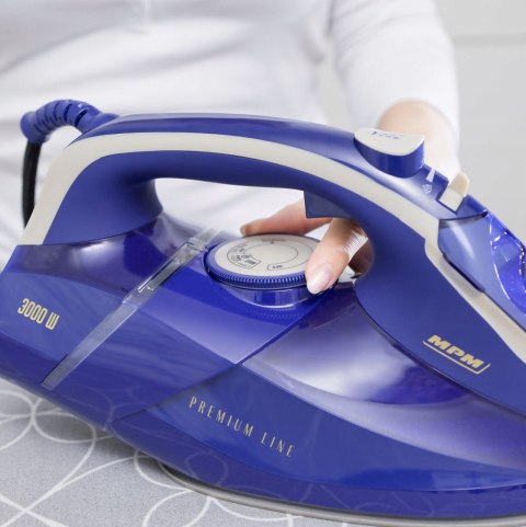 Żelazko Parowe Mpm Mze-24/G 3000W - Ceramiczna Stopa Uderzenie 190G/Min