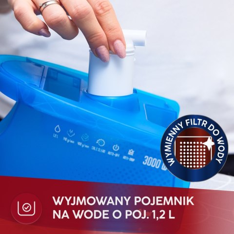 Żelazko Parowe Mpm Mze-28 3000W 8 Bar Auto Wył. 1,2L, Ceramiczna Stopa