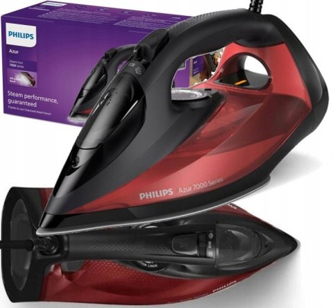 Żelazko Parowe Philips Azur 7000 2800W - 250G Uderzenie, 300Ml, Quick Calc