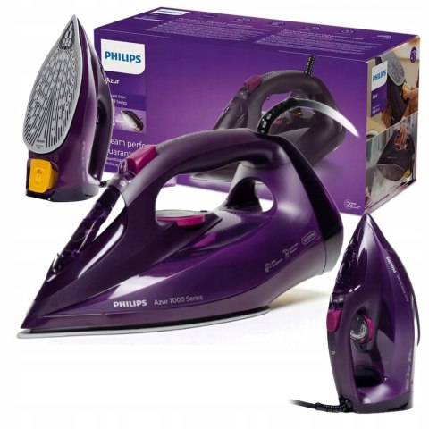 Żelazko Parowe Philips Azure 7000 3000W - Silne Uderzenie Pary, Regulacja