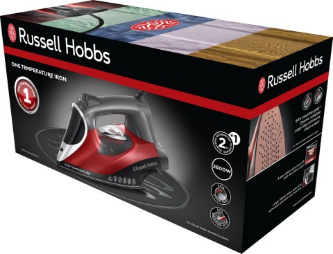Żelazko Parowe Russell Hobbs 2600W One Temperature, Ceramiczna Stopa, Auto