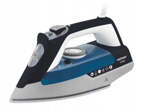 Żelazko Parowe Zelmer Zir3000 Stiro 3000W, Ceramiczna Stopa, 40G/Min/200G