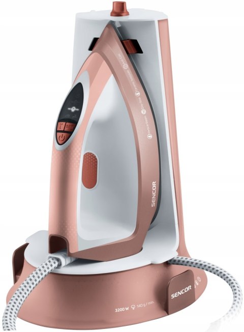 Żelazko Ze Stacją Parową Sencor 3200W 5,5 Bar Ceramiczna Stopa 1,3L Gold
