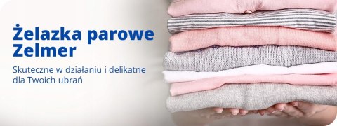 Żelmer Żelazko Parowe 2600W Glide Pro - Ceramika, Potrójny Antiwapienny