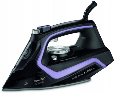 Żelmer Żelazko Parowe 2600W Glide Pro - Ceramika, Potrójny Antiwapienny