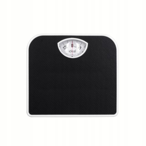 Mechaniczna Waga Łazienkowa Iz9201 Ideal 130Kg Analogowa Bez Baterii Czarna