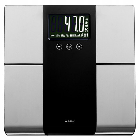Waga Analityczna Smart 225Kg Z Lcd, Pomiar Bmi I Analiza 10 Profili Ciała