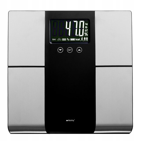 Waga Analityczna Smart 225Kg Z Lcd, Pomiar Bmi I Analiza 10 Profili Ciała