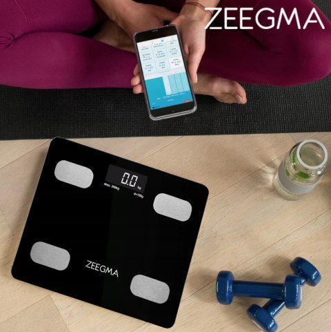 Waga Analityczna Zeegma 17-Parametrowa, Bluetooth, Łazienkowa I Sportowa