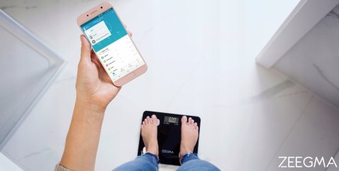 Waga Analityczna Zeegma 17-Parametrowa, Bluetooth, Łazienkowa I Sportowa