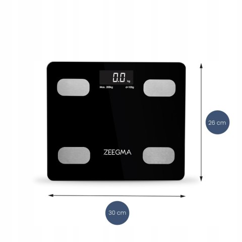 Waga Analityczna Zeegma 17-Parametrowa, Bluetooth, Łazienkowa I Sportowa