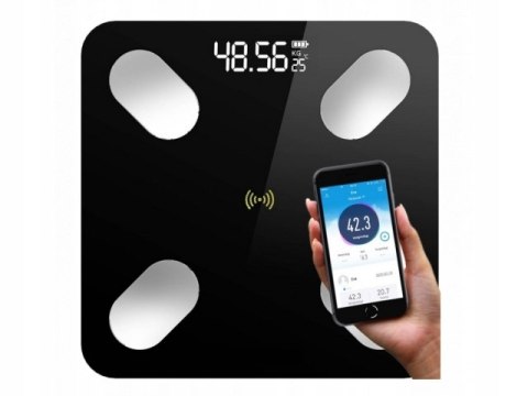 Waga Łazienkowa Bluetooth 180Kg Z 25 Funkcjami, Z Miarą I Bateriami