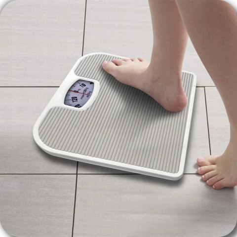 Waga Łazienkowa Mechaniczna 130Kg W Stylu Retro, Analogowa, Antypślizgowa