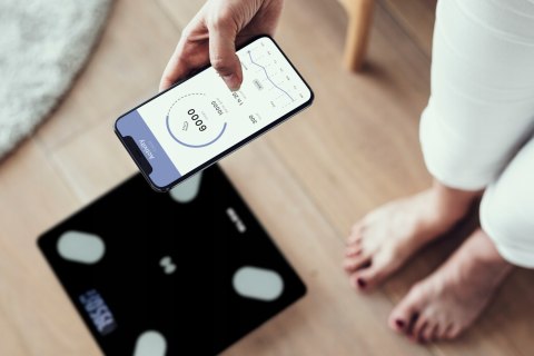 Waga Łazienkowa Smart Bluetooth 180Kg Z Aplikacją I 25 Funkcjami