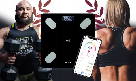 Waga Łazienkowa Smart Bluetooth 180Kg Z Aplikacją I 25 Funkcjami