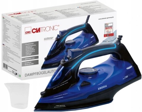 Żelazko Parowe 2800W Ceramiczna Stopa Clatronic Db3755 Samooczyszczanie
