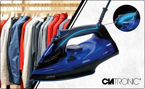 Żelazko Parowe 2800W Ceramiczna Stopa Clatronic Db3755 Samooczyszczanie
