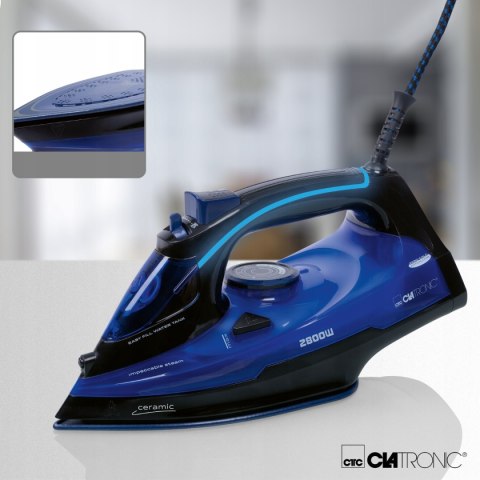 Żelazko Parowe 2800W Ceramiczna Stopa Clatronic Db3755 Samooczyszczanie
