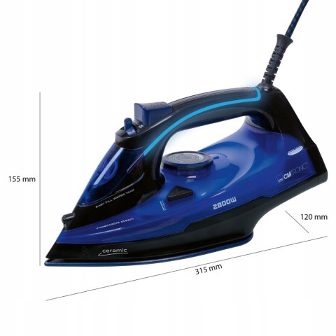 Żelazko Parowe 2800W Ceramiczna Stopa Clatronic Db3755 Samooczyszczanie