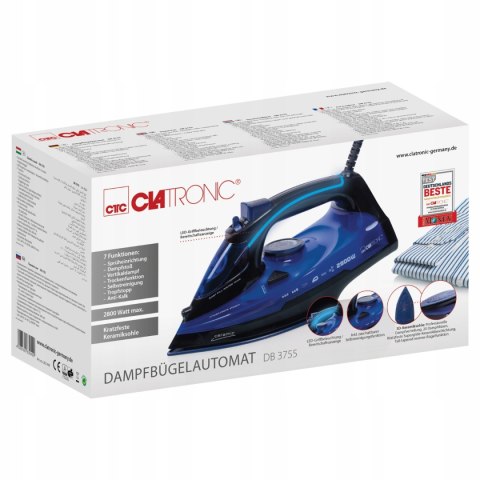 Żelazko Parowe 2800W Ceramiczna Stopa Clatronic Db3755 Samooczyszczanie
