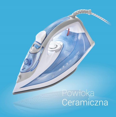 Żelazko Parowe First Austria 5618-9 - Ceramiczna, Mocny Wyrzut Pary 0,7G