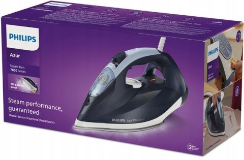 Żelazko Parowe Philips Azur 7000 2800W: 50G/Min Uderz. 250G, Pras. Pionowe