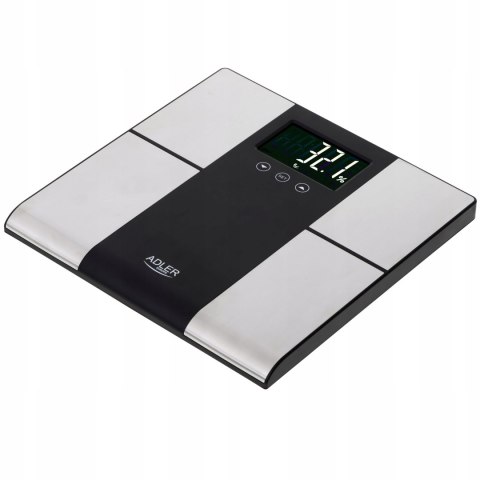 Analityczna Waga Łazienkowa Adler Ad 8165 225Kg - Masa, % Tłuszczu, Bmi