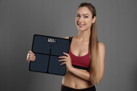 Elektroniczna Waga Łazienkowa Eldom Gwo270 180Kg Szklana Dotykowa Lcd Temp