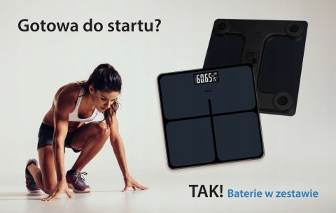 Elektroniczna Waga Łazienkowa Eldom Gwo270 180Kg Szklana Dotykowa Lcd Temp