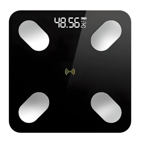 Inteligentna Waga Łazienkowa 180Kg 8-Parametrowa Bluetooth Z Temperaturą
