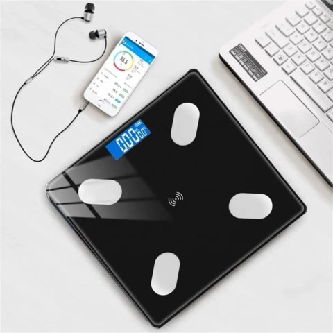 Inteligentna Waga Łazienkowa Bluetooth 180 Kg, 25 Funkcji, Precyzyjna