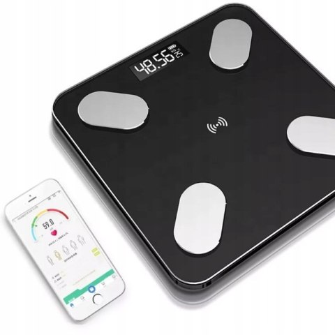 Inteligentna Waga Łazienkowa Bluetooth Analityczna 180Kg Okok Aplikacja
