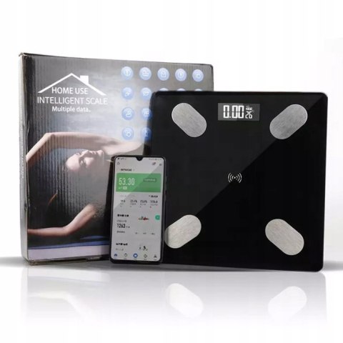 Inteligentna Waga Łazienkowa Bluetooth Analityczna 180Kg Okok Aplikacja