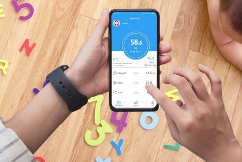 Inteligentna Waga Łazienkowa Bluetooth Analityczna 180Kg Okok Aplikacja