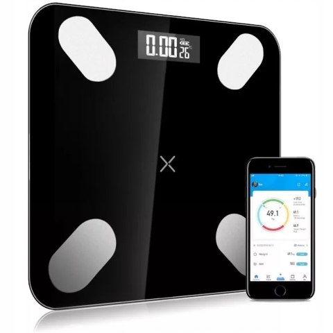 Inteligentna Waga Łazienkowa Bluetooth Analityczna 180Kg Okok Aplikacja