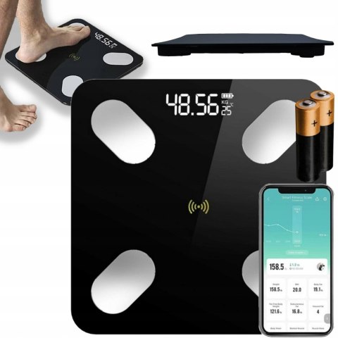 Inteligentna Waga Łazienkowa Bluetooth Do Pomiaru Ciała I Analizy Składu