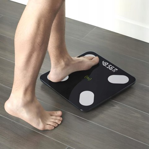 Waga Łazienkowa Analityczna Smart 180Kg Z Bluetooth I 25 Funkcjami